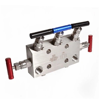 Mae 5 ffordd falf Manifold