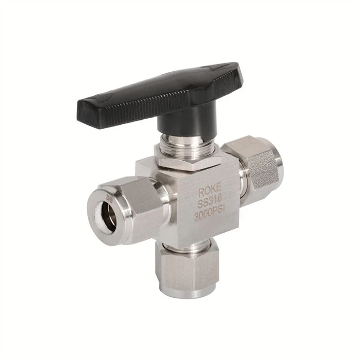 SS316 SS304 hydrolig rheolaeth 2 ffordd bêl-falf GSC 15000